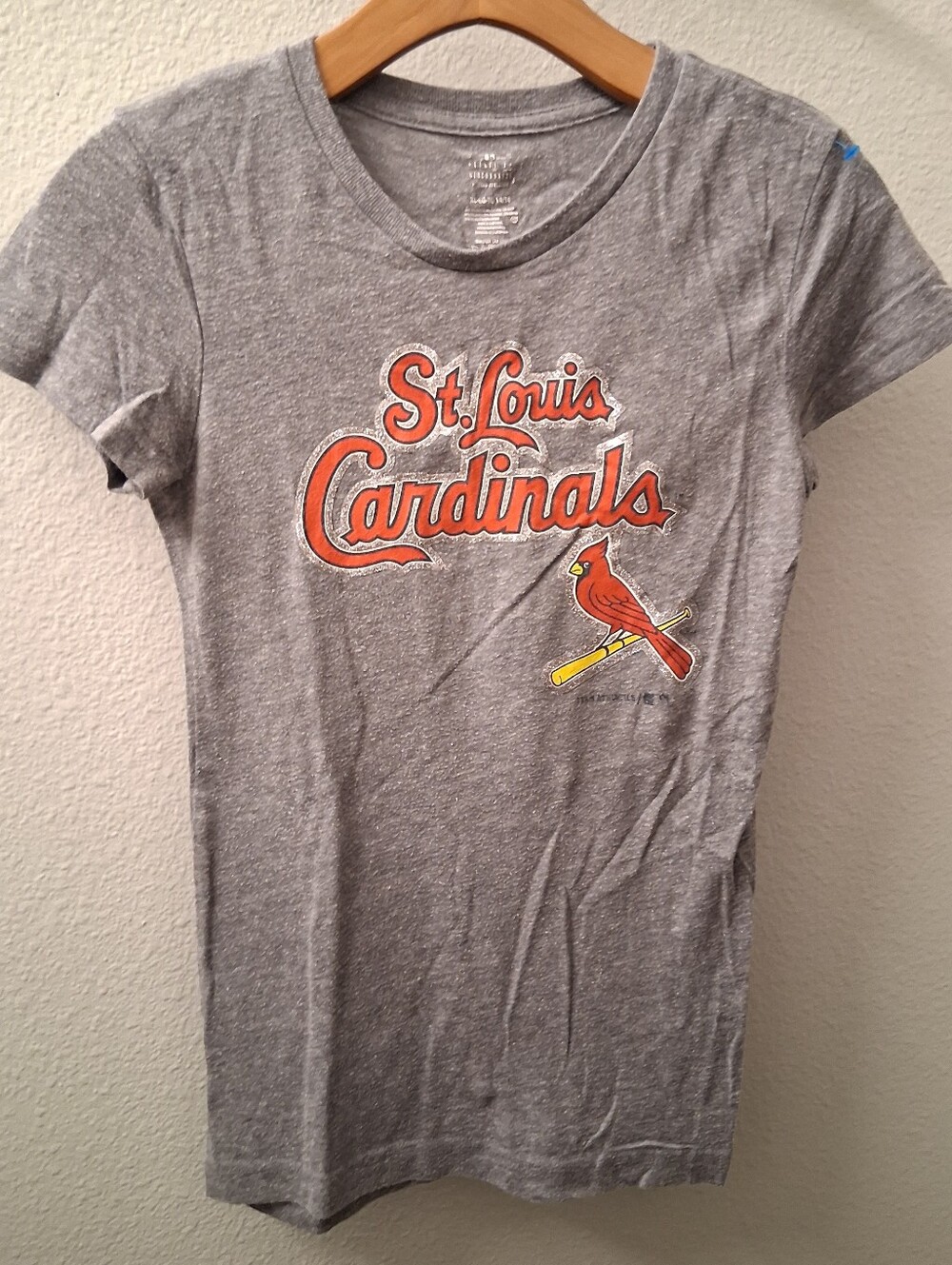 St Louis T Shirt Cardinals Girls XL Fitted